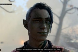 鲍德尔（Baldur）的门3的叙述者阿米莉亚·泰勒（Amelia Tyler）讲话，向黑暗冲动的“野性，内脏，动物主义，想用[它的牙齿）撕裂世界的声音''