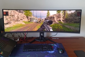 AORUS将入口栏降低到49英寸QD-OLED游戏监视器。